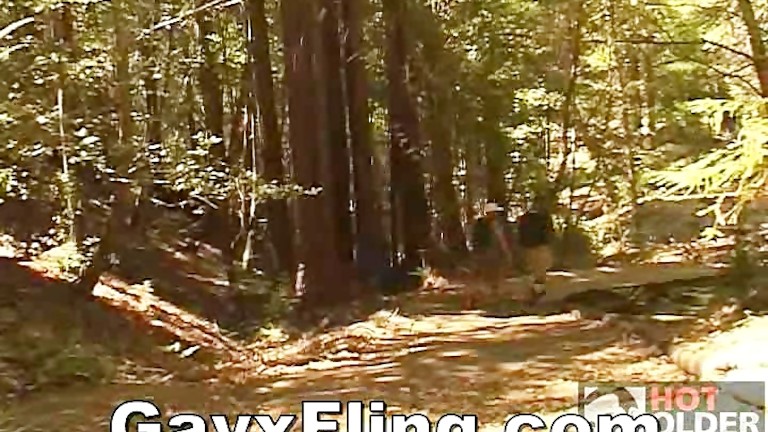 Gay Bear Couple Making Out In Forest